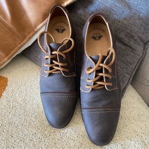 Dockers Murry Brown Cap Toe Oxford Men's Shoe w/Anti-Microbial Odor Control 10.5